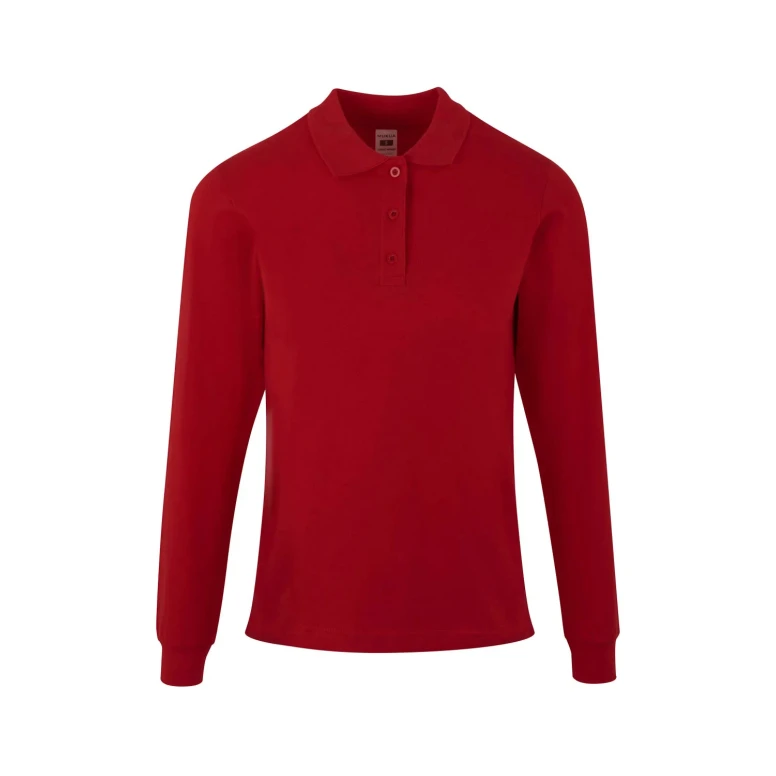 Polo de manga larga de trabajo 100% Algodón Velilla Hobart Mujer PL200WC