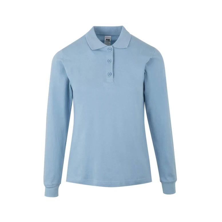 Polo de manga larga de trabajo 100% Algodón Velilla Hobart Mujer PL200WC