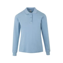 Polo de manga larga de trabajo 100% Algodón Velilla Hobart Mujer PL200WC