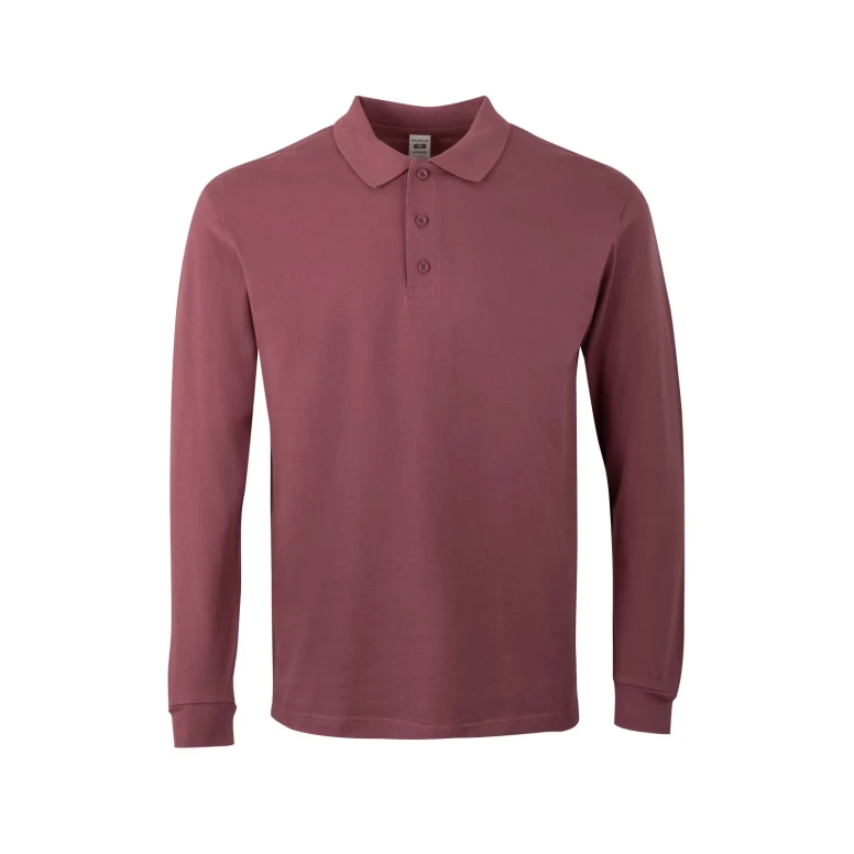 Polo de manga larga Unisex de trabajo 100% Algodón Velilla Hobart PL200UC