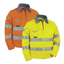 Chaqueta de trabajo Alta Visibilidad Multibolsillos Cofra Warning V018-0-00