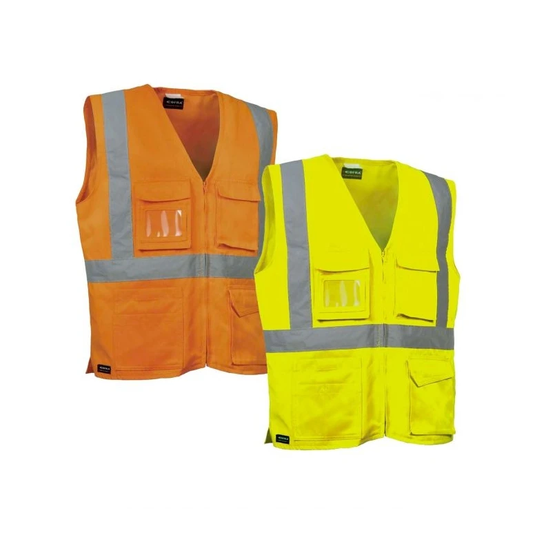 Chaleco de trabajo Multibolsillos Alta Visibilidad Cofra Seki V295-0-00