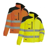 Chaqueta de trabajo Alta Visibilidad Softshell Multibolsillos Cofra Nansen V038-0-00