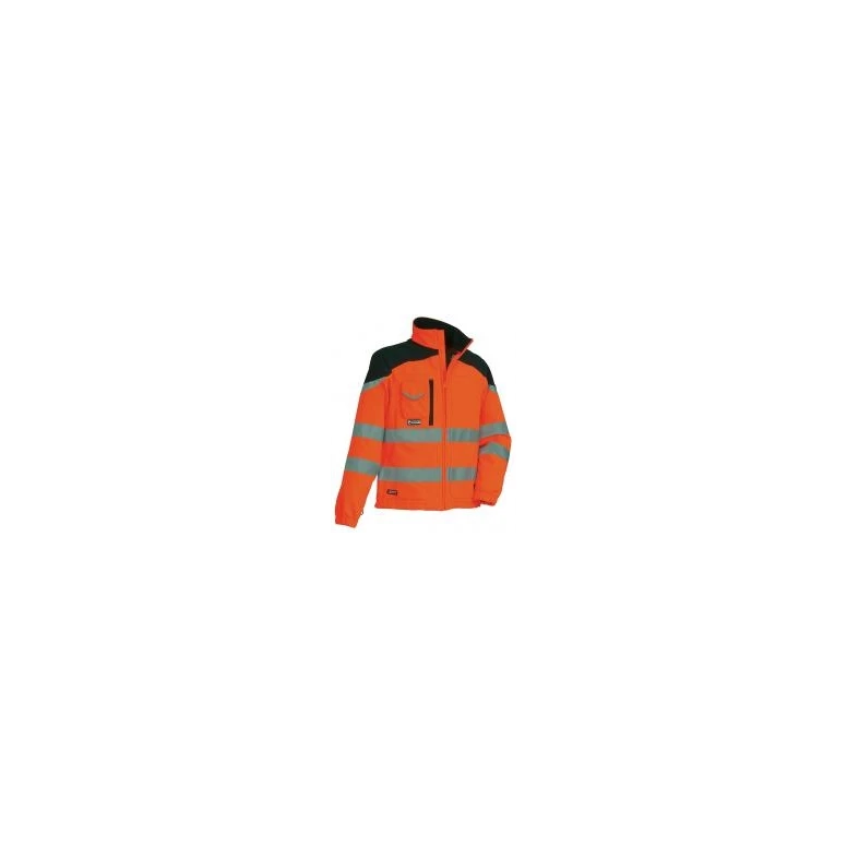 Chaqueta de trabajo Alta Visibilidad Softshell Multibolsillos Cofra Nansen V038-0-00