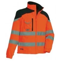 Chaqueta de trabajo Alta Visibilidad Softshell Multibolsillos Cofra Nansen V038-0-00