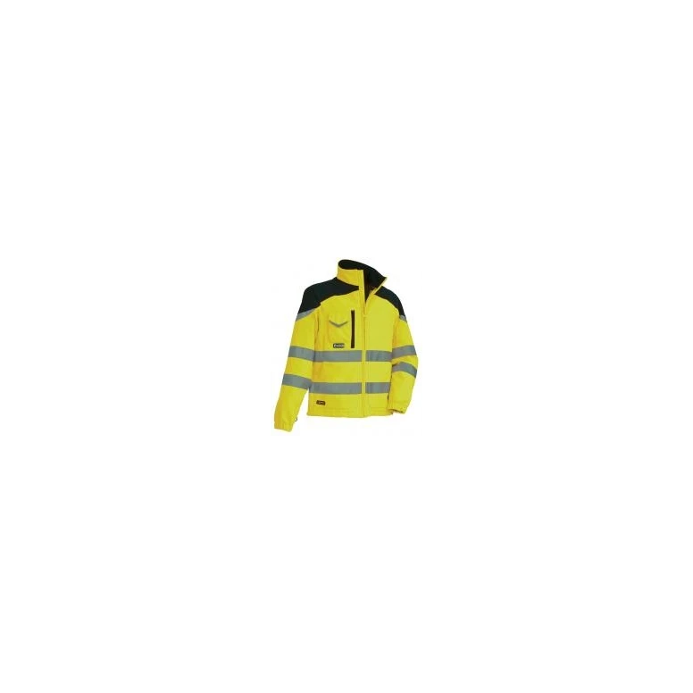 Chaqueta de trabajo Alta Visibilidad Softshell Multibolsillos Cofra Nansen V038-0-00