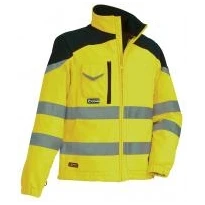Chaqueta de trabajo Alta Visibilidad Softshell Multibolsillos Cofra Nansen V038-0-00