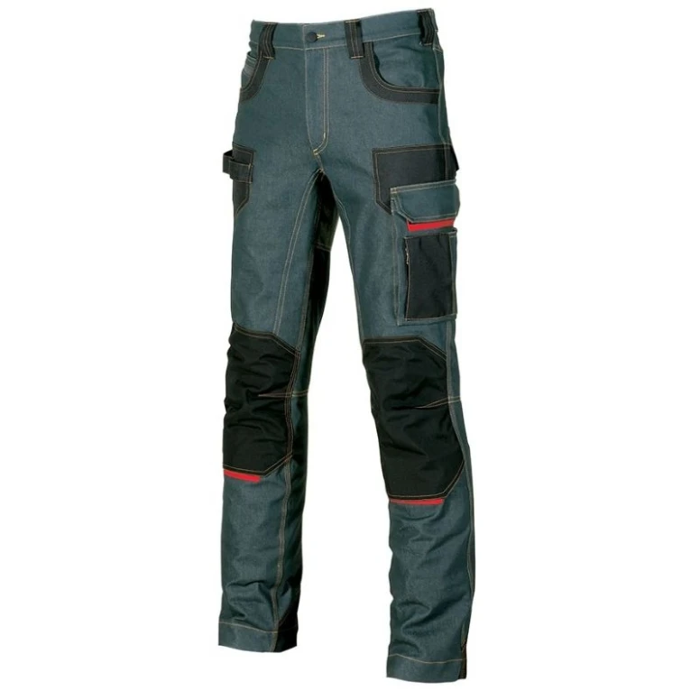 Liquidación total - Vaqueros de trabajo Stretch Elásticos Multibolsillos U-Power Platinum Button EX069RJ número 62