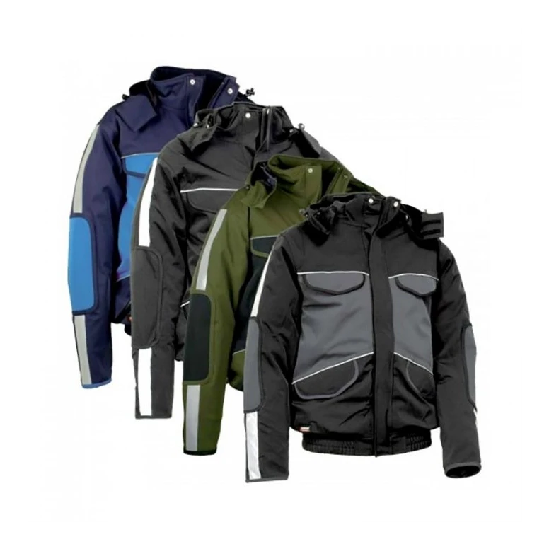 Liquidación total - Cazadora acolchada de trabajo Stretch Multibolsillos Cofra Strasbourg V094-0-00 Talla 50 Color barro negro