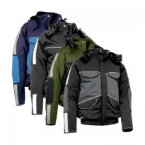Liquidación total - Cazadora acolchada de trabajo Stretch Multibolsillos Cofra Strasbourg V094-0-00 Talla 50 Color barro negro