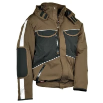 Liquidación total - Cazadora acolchada de trabajo Stretch Multibolsillos Cofra Strasbourg V094-0-00 Talla 50 Color barro negro