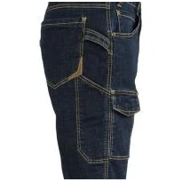 Liquidación total - Bermuda Vaqueros de trabajo Stretch Elásticos Multibolsillos Cofra Manacor V497-0-00 número 52 color azul