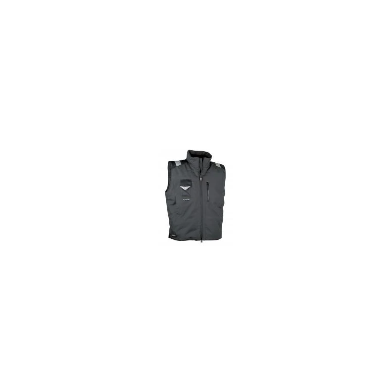 Liquidación total - Chaleco Acolchado de trabajo Multibolsillos Cofra Polar V013-0-00 número 52 cuerda negro