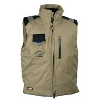 Liquidación total - Chaleco Acolchado de trabajo Multibolsillos Cofra Polar V013-0-00 número 52 cuerda negro