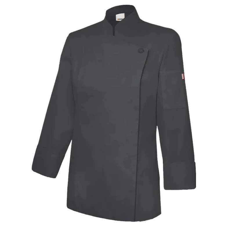 Chaqueta coreana de chef de trabajo con cremallera Velilla Mujer 405203TC