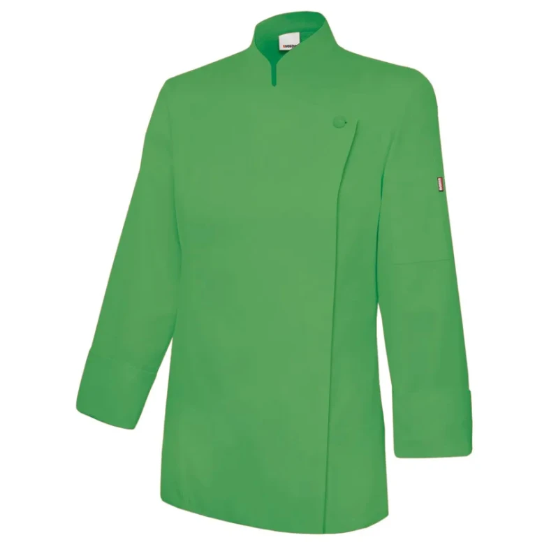 Chaqueta coreana de chef de trabajo con cremallera Velilla Mujer 405203TC
