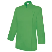 Chaqueta coreana de chef de trabajo con cremallera Velilla Mujer 405203TC