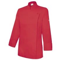 Chaqueta coreana de chef de trabajo con cremallera Velilla Mujer 405203TC