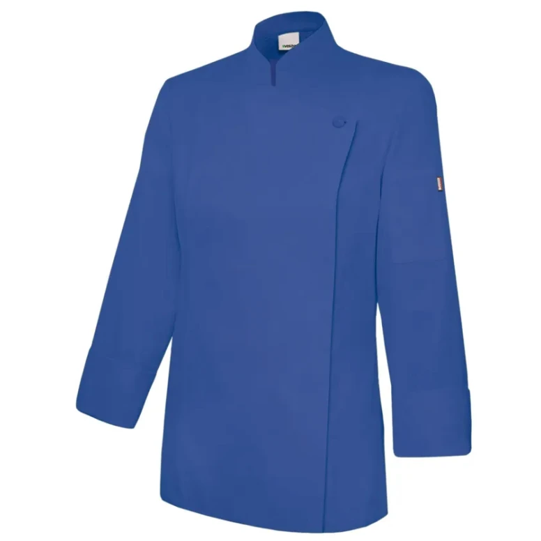 Chaqueta coreana de chef de trabajo con cremallera Velilla Mujer 405203TC