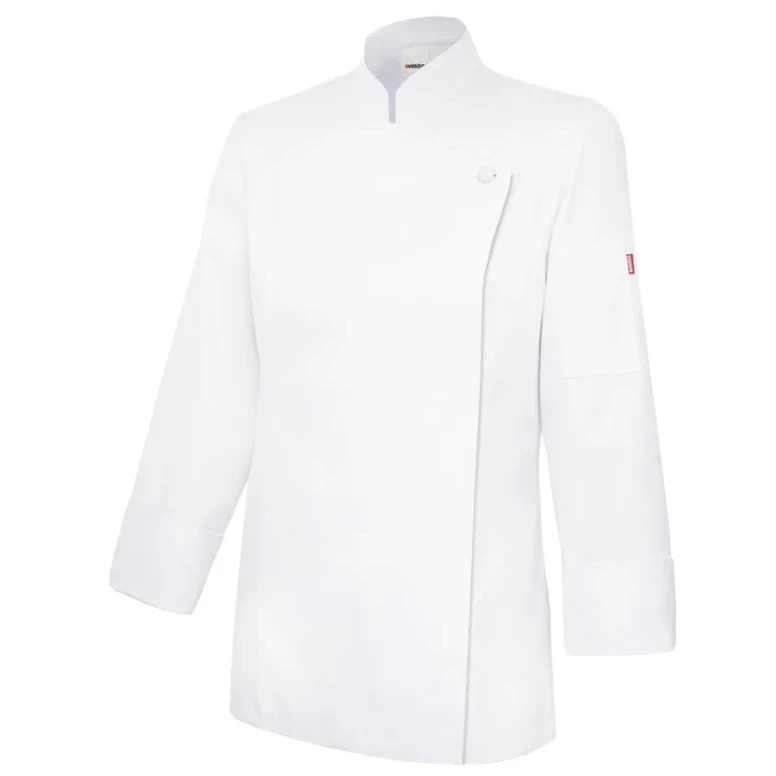Chaqueta coreana de chef de trabajo con cremallera Velilla Mujer 405203TC