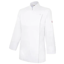 Chaqueta coreana de chef de trabajo con cremallera Velilla Mujer 405203TC