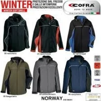 Chaqueta con capucha de trabajo Softshell elástica stretch Multibolsillos Cofra Norway V093-0-00