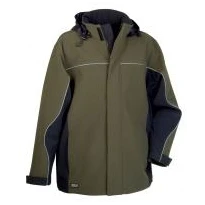 Chaqueta con capucha de trabajo Softshell elástica stretch Multibolsillos Cofra Norway V093-0-00