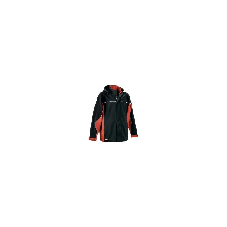 Chaqueta con capucha de trabajo Softshell elástica stretch Multibolsillos Cofra Norway V093-0-00