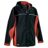 Chaqueta con capucha de trabajo Softshell elástica stretch Multibolsillos Cofra Norway V093-0-00