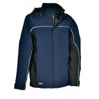 Chaqueta con capucha de trabajo Softshell elástica stretch Multibolsillos Cofra Norway V093-0-00