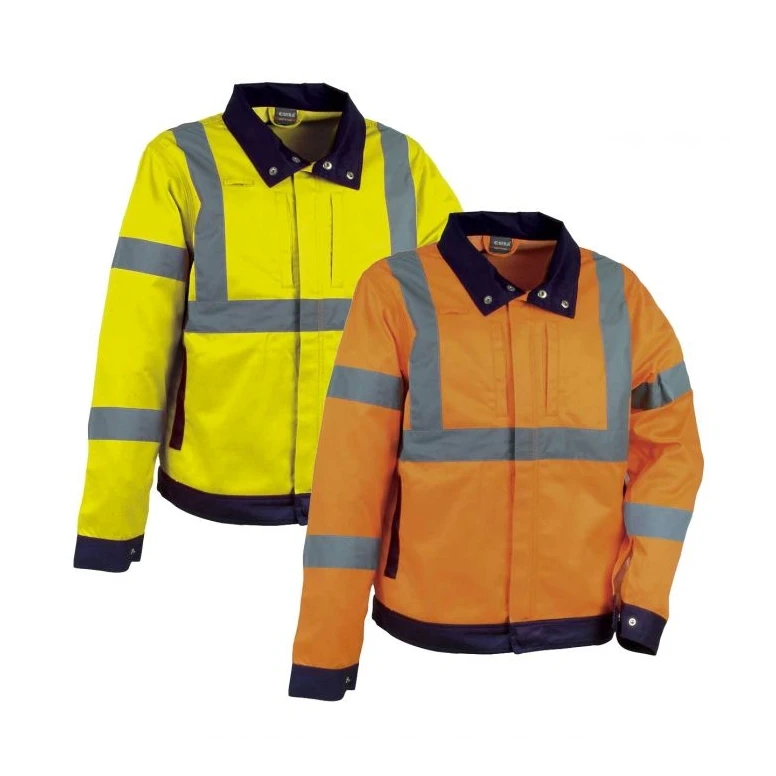 Chaqueta de trabajo Alta Visibilidad Multibolsillos Cofra Tempel V290-0-02