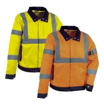 Chaqueta de trabajo Alta Visibilidad Multibolsillos Cofra Tempel V290-0-02