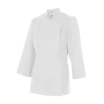 Chaqueta de chef de trabajo de manga larga Velilla Mujer MELISA