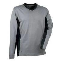 Liquidación total - Camiseta de trabajo Cofra Madeira 100% algodón Jersey V105-0-00 Talla M Color Gris Negro 2