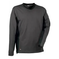 Liquidación total - Camiseta de trabajo Cofra Madeira 100% algodón Jersey V105-0-00 Talla M Color Gris Negro