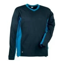 Liquidación total - Camiseta de trabajo Cofra Madeira 100% algodón Jersey V105-0-00 Talla M Color Gris Negro