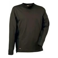 Liquidación total - Camiseta de trabajo Cofra Madeira 100% algodón Jersey V105-0-00 Talla M Color Gris Negro