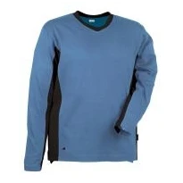 Liquidación total - Camiseta de trabajo Cofra Madeira 100% algodón Jersey V105-0-00 Talla M Color Gris Negro