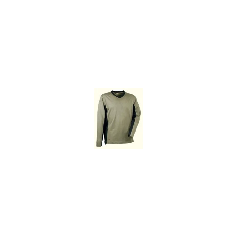 Liquidación total - Camiseta de trabajo Cofra Madeira 100% algodón Jersey V105-0-00 Talla M Color Gris Negro