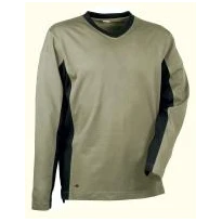 Liquidación total - Camiseta de trabajo Cofra Madeira 100% algodón Jersey V105-0-00 Talla M Color Gris Negro