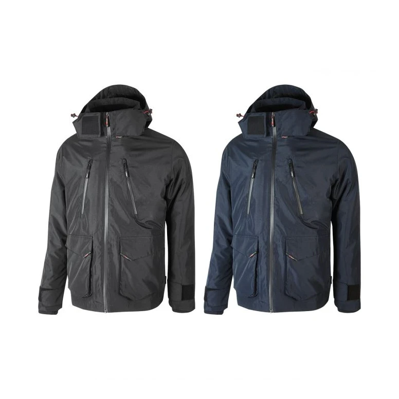 Liquidación total - Chaquetón de trabajo Impermeable Multibolsillos U-Power Forex IM177DB color gris meteorito Talla 4xl