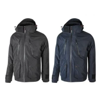 Liquidación total - Chaquetón de trabajo Impermeable Multibolsillos U-Power Forex IM177DB color gris meteorito Talla 4xl