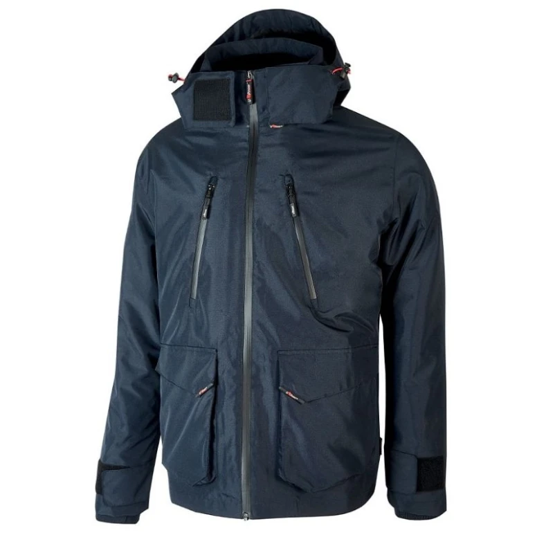 Liquidación total - Chaquetón de trabajo Impermeable Multibolsillos U-Power Forex IM177DB color gris meteorito Talla 4xl