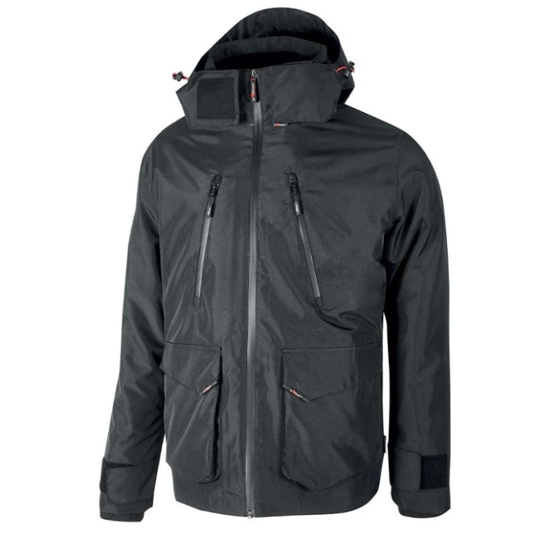 Liquidación total - Chaquetón de trabajo Impermeable Multibolsillos U-Power Forex IM177DB color gris meteorito Talla 4xl