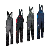 Liquidación total - Peto de trabajo elástico stretch Multibolsillos Cofra Redonda V488-0-02 Talla 50 antracita-negro-antracita