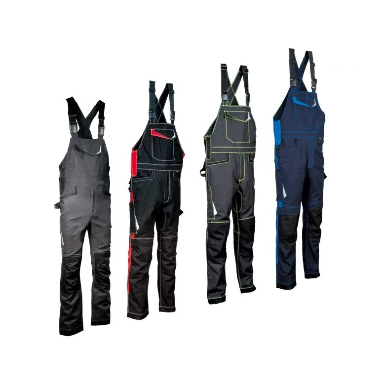 Liquidación total - Peto de trabajo elástico stretch Multibolsillos Cofra Redonda V488-0-02 Talla 50 antracita-negro-antracita