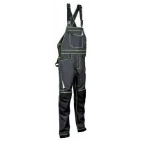 Liquidación total - Peto de trabajo elástico stretch Multibolsillos Cofra Redonda V488-0-02 Talla 50 antracita-negro-antracita