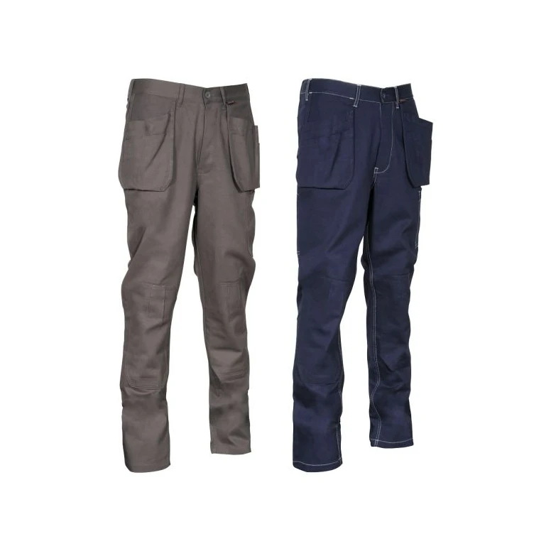 Liquidación total - Pantalones de trabajo Multibolsillos Cofra Zimbabwe 100% Algodón V359-0-01 Talla 58 Color gris antracita