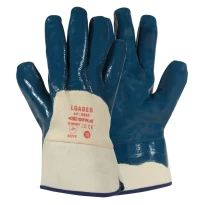 Liquidación total - 12 Pares - Guantes de trabajo Cofra Loader de Nitrilo G060-DD00 número 10