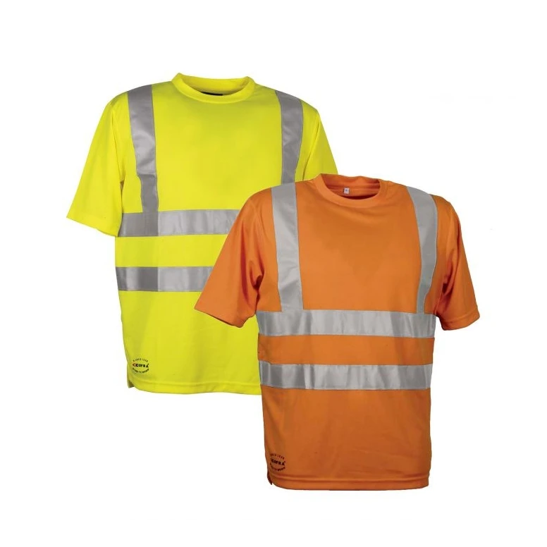 Liquidación total - Camiseta de trabajo Alta Visibilidad Cofra Danger V115-1-00 Talla XL Color Naranja